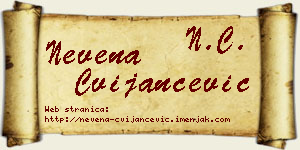 Nevena Cvijančević vizit kartica